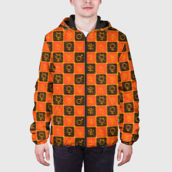 Куртка с капюшоном мужская Знаки Зодиака, цвет: 3D-черный — фото 2