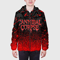 Куртка с капюшоном мужская CANNIBAL CORPSE, цвет: 3D-черный — фото 2