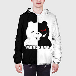 Куртка с капюшоном мужская MONOKUMA МОНОКУМА BEAR, цвет: 3D-белый — фото 2