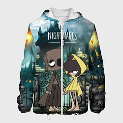 Куртка с капюшоном мужская Little Nightmares 2, цвет: 3D-белый