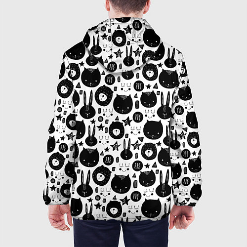 Мужская куртка Мультяшки / 3D-Черный – фото 4