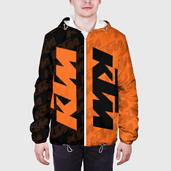 Куртка с капюшоном мужская KTM КТМ Z, цвет: 3D-белый — фото 2