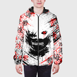 Куртка с капюшоном мужская ТОКИЙСКИЙ ГУЛЬ КЕН КАНЕКИ, цвет: 3D-черный — фото 2