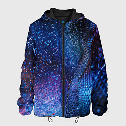 Мужская куртка Синяя чешуйчатая абстракция blue cosmos