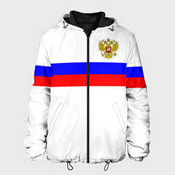Куртка с капюшоном мужская СБОРНАЯ РОССИИ 2021, цвет: 3D-черный
