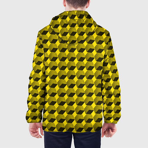 Мужская куртка 3D kube узор / 3D-Белый – фото 4