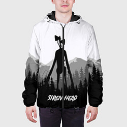 Куртка с капюшоном мужская SIREN HEAD DARK FOREST, цвет: 3D-черный — фото 2