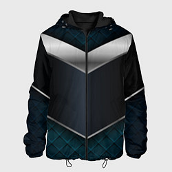 Куртка с капюшоном мужская 3D dark metal, цвет: 3D-черный