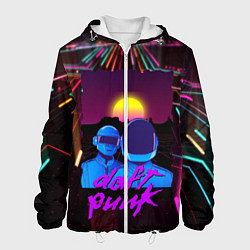Куртка с капюшоном мужская Daft Punk Electrix, цвет: 3D-белый