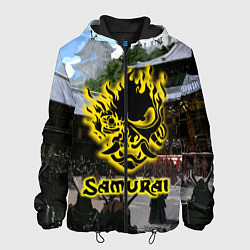 Куртка с капюшоном мужская SAMURAI & CYBERPUNK 2077, цвет: 3D-черный