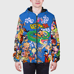 Куртка с капюшоном мужская Dragon ball Super, цвет: 3D-черный — фото 2