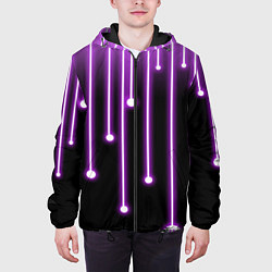 Куртка с капюшоном мужская LIGHT, цвет: 3D-черный — фото 2