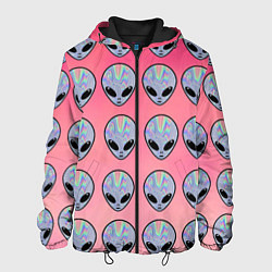 Куртка с капюшоном мужская Гламурные пришельцы, цвет: 3D-черный