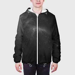 Куртка с капюшоном мужская Бескрайний космос, цвет: 3D-белый — фото 2