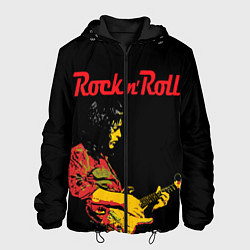 Куртка с капюшоном мужская ROCK N ROLL, цвет: 3D-черный