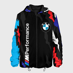 Куртка с капюшоном мужская BMW M PERFORMANCE БМВ М, цвет: 3D-черный