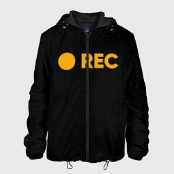 Куртка с капюшоном мужская REC, цвет: 3D-черный