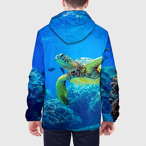 Мужская куртка Морская черепаха / 3D-Белый – фото 4