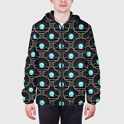 Куртка с капюшоном мужская Жемчужина моря, цвет: 3D-черный — фото 2