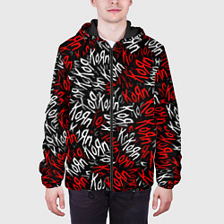 Куртка с капюшоном мужская KoЯn KoЯn KoЯn цвета 3D-черный — фото 2