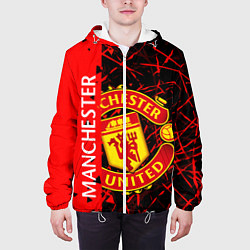 Куртка с капюшоном мужская МАНЧЕСТЕР MANCHESTER UNITED, цвет: 3D-белый — фото 2