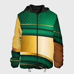 Куртка с капюшоном мужская GREEN GOLD 3D, цвет: 3D-черный