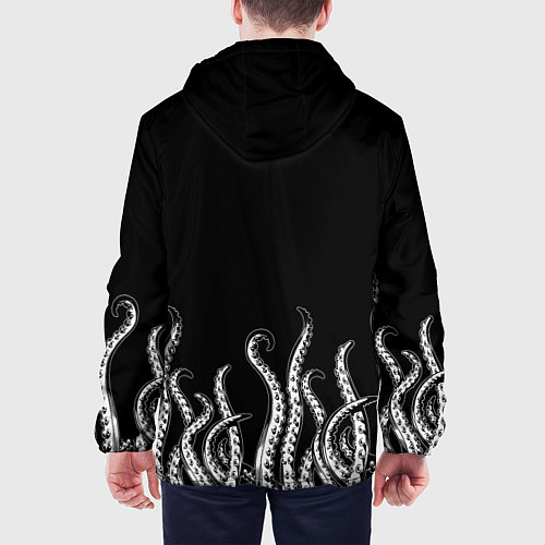 Мужская куртка Octopus Щупальца / 3D-Белый – фото 4