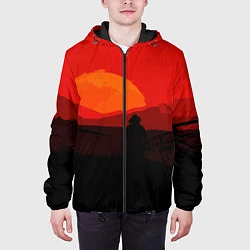 Куртка с капюшоном мужская RDR2, цвет: 3D-черный — фото 2