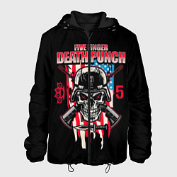 Куртка с капюшоном мужская 5FDP Five Finger Death Punch, цвет: 3D-черный