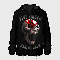 Куртка с капюшоном мужская Five Finger Death Punch 5FDP, цвет: 3D-черный