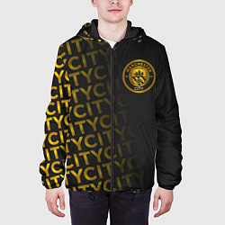 Куртка с капюшоном мужская МАНЧЕСТЕР СИТИ ЗОЛОТО GOLD, цвет: 3D-черный — фото 2
