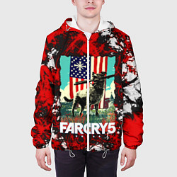 Куртка с капюшоном мужская Farcry5, цвет: 3D-белый — фото 2