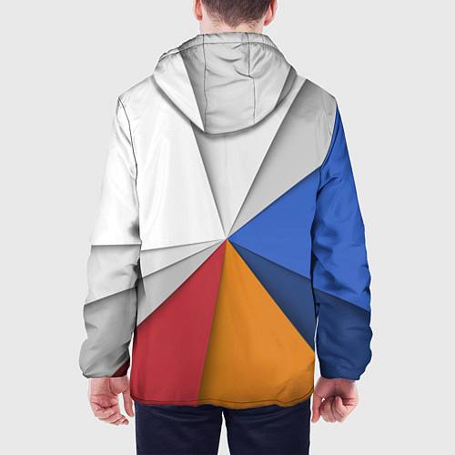 Мужская куртка Трегоугольник / 3D-Белый – фото 4