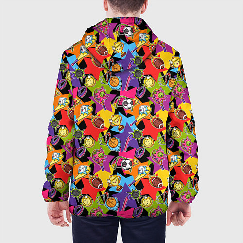 Мужская куртка Звезда Спорта / 3D-Белый – фото 4