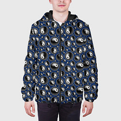 Куртка с капюшоном мужская Бильярд 8, цвет: 3D-черный — фото 2