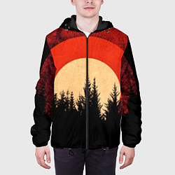Куртка с капюшоном мужская ЛЕСНИК 3D, цвет: 3D-черный — фото 2