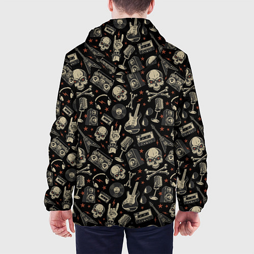 Мужская куртка Scull pattern rock / 3D-Белый – фото 4