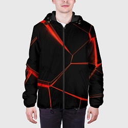 Куртка с капюшоном мужская Лава 3D, цвет: 3D-черный — фото 2