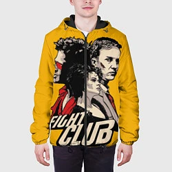 Куртка с капюшоном мужская Бойцовский Клуб Три личности, цвет: 3D-черный — фото 2