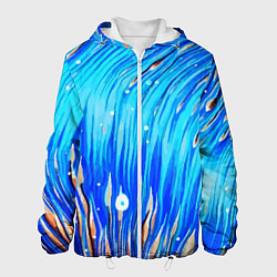 Куртка с капюшоном мужская Морские водоросли!, цвет: 3D-белый