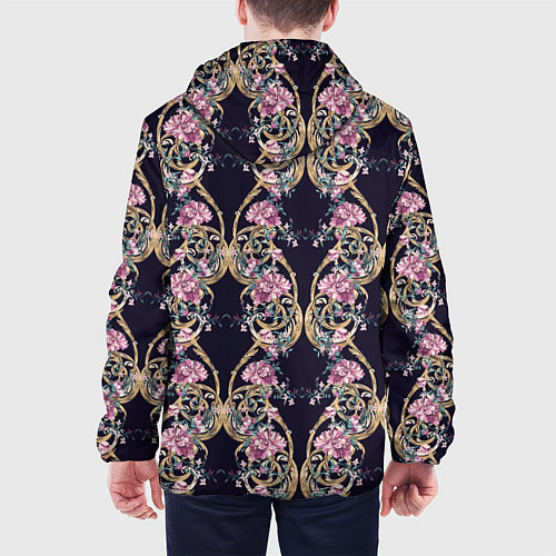 Мужская куртка Узор из цветов / 3D-Белый – фото 4