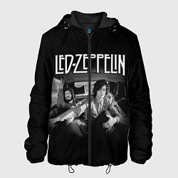 Куртка с капюшоном мужская Led Zeppelin, цвет: 3D-черный