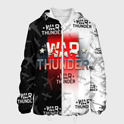 Куртка с капюшоном мужская WAR THUNDER ВАР ТАНДЕР, цвет: 3D-белый