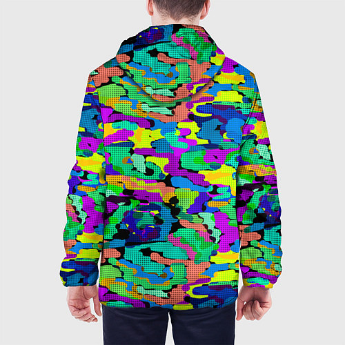 Мужская куртка Камуфляж в ярких тонах / 3D-Белый – фото 4