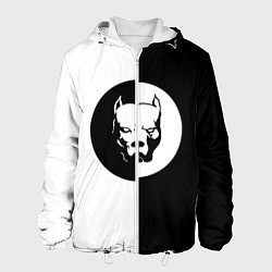 Куртка с капюшоном мужская PITBULL SYNDICATE ПИТБУЛЬ СИ, цвет: 3D-белый