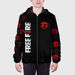 Куртка с капюшоном мужская GARENA FREE FIRE, цвет: 3D-черный — фото 2