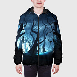 Куртка с капюшоном мужская ДРЕМУЧИЙ ЛЕС, цвет: 3D-черный — фото 2
