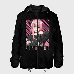 Куртка с капюшоном мужская Zero Two в квадрате, цвет: 3D-черный
