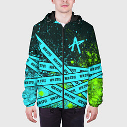 Куртка с капюшоном мужская PUBG New State - Paint Lines, цвет: 3D-черный — фото 2
