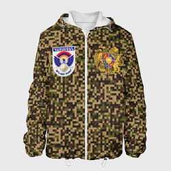 Куртка с капюшоном мужская Вооруженные силы Армении, цвет: 3D-белый